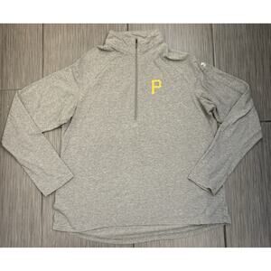 Under Armour Pittsburgh Pirates Long Sleeve 1/4 Zip Women’s XXL Gray Long Sleeve